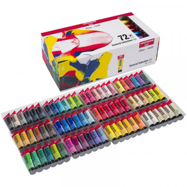 Набір акрилових фарб, AMSTERDAM GENERAL SELECTION, 72*20 мл, Royal Talens