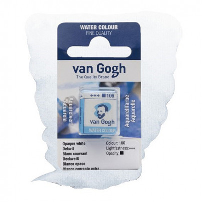Краска акварельная Van Gogh №106 Белила покровные, кювета, RoyalTalens