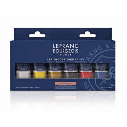Набір акрилових фарб Lefranc Fine Acrylic Colours Set, 6 кольорів по 20 мл