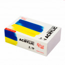 Набір акрилових фарб Rosa Start Ukraine, 6 кольорів, об’єм баночки 10 мл, картон