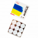 Набір акрилових фарб Rosa Start Ukraine, 9 кольорів, об’єм баночки 10 мл, картон