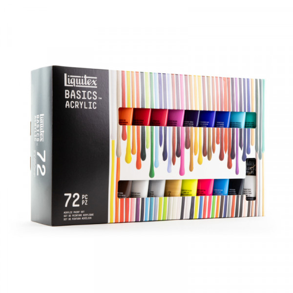 Набір акрилових фарб 72 кольори по 22 мл, Liquitex Basics Acrylic Set