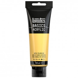 Акрилова фарба Liquitex BASICS, №601 Неаполітанський жовтий 118 мл