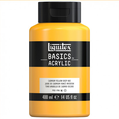 Акрилова фарба Liquitex BASICS, Кадмій жовтий глибокий 400 мл