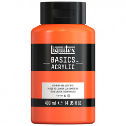 Акрилова фарба Liquitex BASICS, №510 Кадмій червоний 400 мл