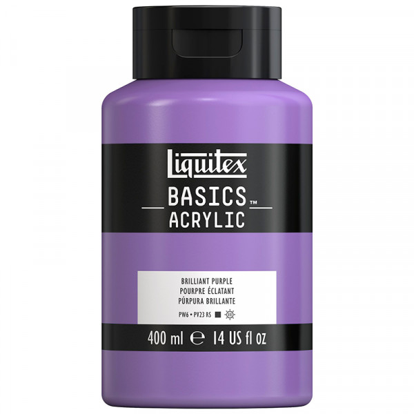 Акрилова фарба Liquitex BASICS, №590 Фіолетовий яскравий 400 мл