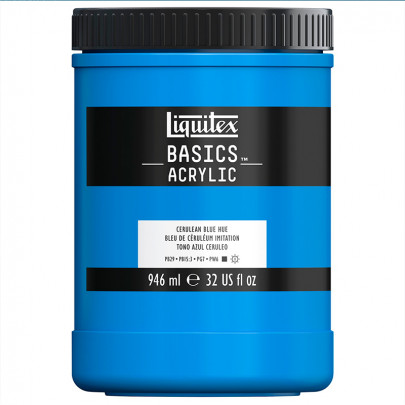 Акрилова фарба Liquitex BASICS, Церуліум синій 946 мл
