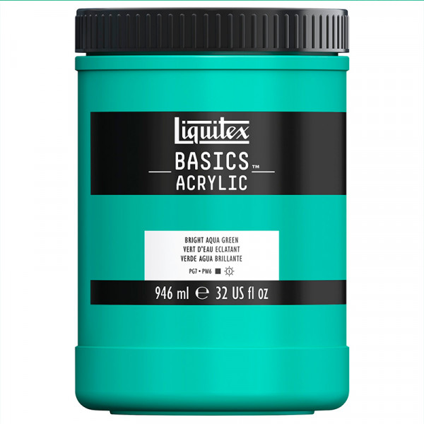 Акрилова фарба Liquitex BASICS, №660 Синьо-зелена 946 мл