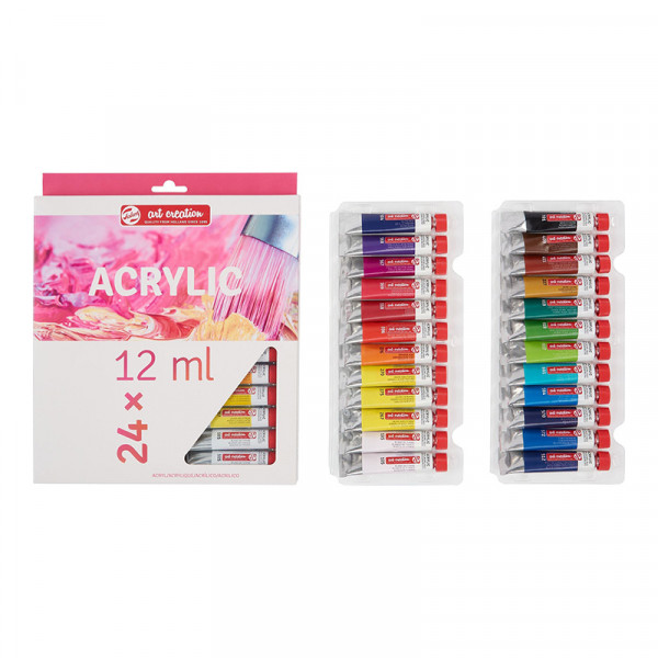 Набір акрилових фарб ArtCreation, 24 шт, туби по 12 мл, RoyalTalens 