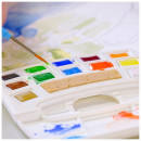 Набор акварельных красок TALENS ART CREATION Pocket box, 12 цветов, кисть и спонж, Royal Talens