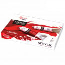 Набір акрилових фарб ROSA Studio, 6 кольорів в тубах по 20 мл