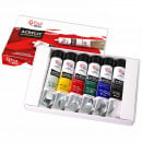 Набір акрилових фарб ROSA Studio, 6 кольорів в тубах по 20 мл