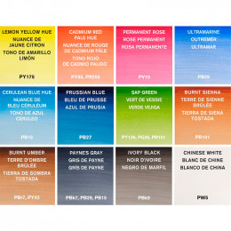 Набор акварельных красок Winsor&Newton Painting Plus, тубы по 8 мл, 12 цветов