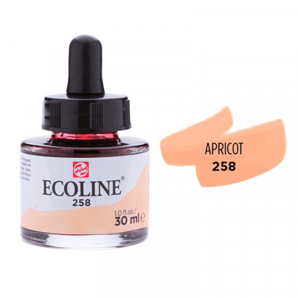 Акварельна фарба рідка №258 Абрикосова 30 мл, Ecoline Royal Talens