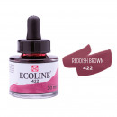 Акварельна фарба рідка №422 Червоно-коричнева 30 мл, Ecoline Royal Talens