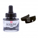 Акварельна фарба рідка №700 Чорна 30 мл, Ecoline Royal Talens