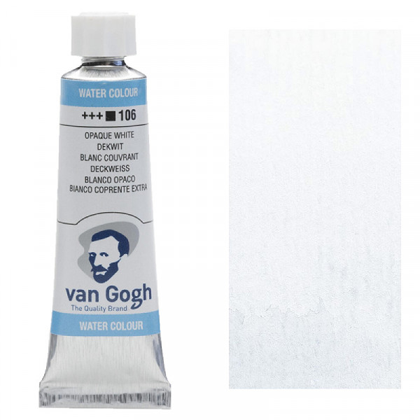 Краска акварельная Van Gogh, туба 10 мл, №106 White Extra Opaque, RoyalTalens