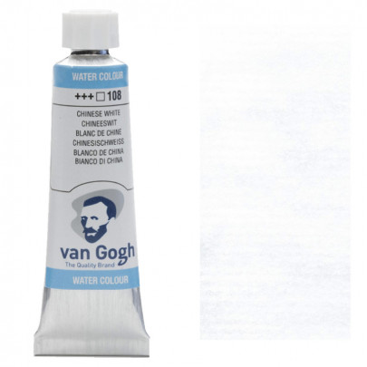 Краска акварельная Van Gogh №108 Белила китайские, туба 10мл, RoyalTalens