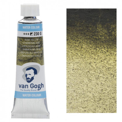 Краска акварельная Van Gogh №230 Желтый сумеречный, туба 10мл, RoyalTalens