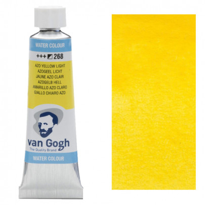 Краска акварельная Van Gogh №268 Желтый светлый, туба 10мл, RoyalTalens