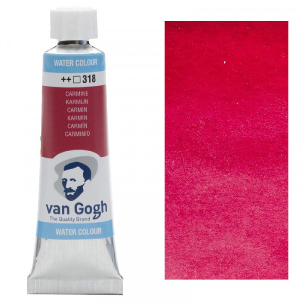 Краска акварельная Van Gogh, туба 10 мл, №318 Carmine, RoyalTalens