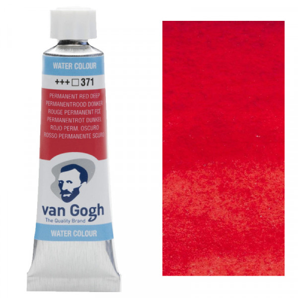 Краска акварельная Van Gogh, туба 10 мл, №371 Permanent Red Deep, RoyalTalens