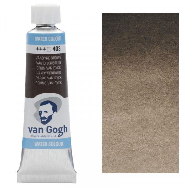 Краска акварельная Van Gogh, туба 10 мл, №403 Vandyke Brown, RoyalTalens