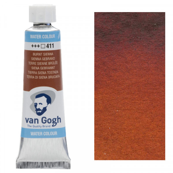 Краска акварельная Van Gogh, туба 10 мл, №411 Burnt Sienna, RoyalTalens