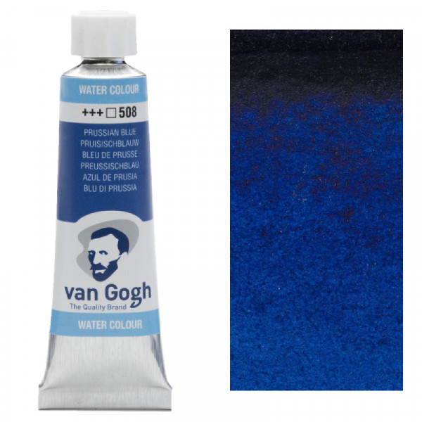Краска акварельная Van Gogh, туба 10 мл, №508 Prussian Blue, RoyalTalens