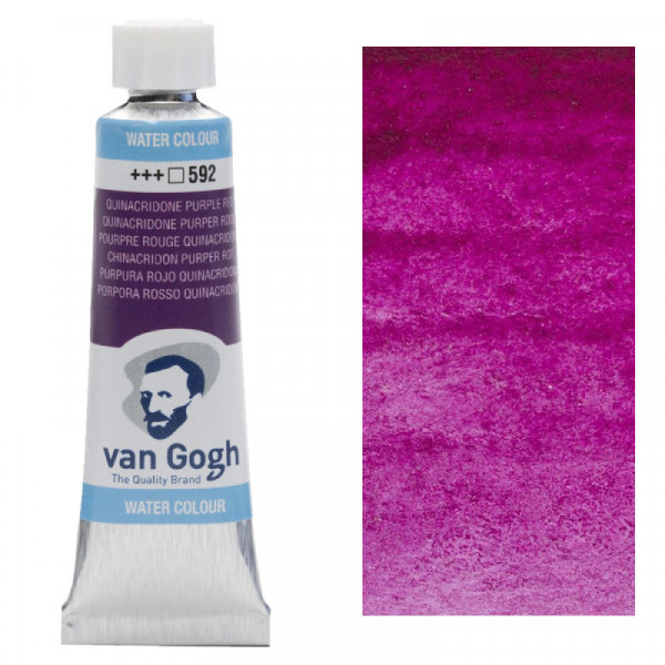 Краска акварельная Van Gogh, туба 10 мл, №592 Quinacridone Purple Red, RoyalTalens