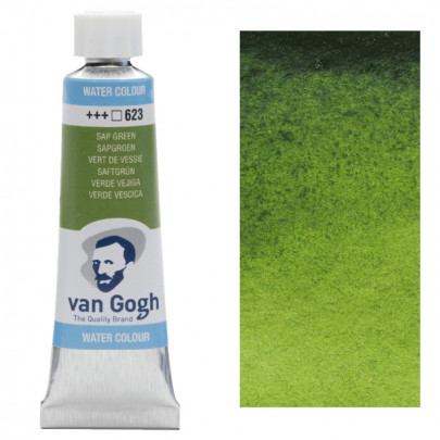 Краска акварельная Van Gogh №623 Сочный зеленый, туба 10мл, RoyalTalens