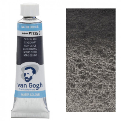 Краска акварельная Van Gogh №735 Черный оксид, туба 10мл, RoyalTalens