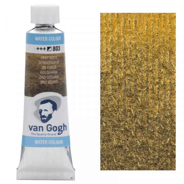 Краска акварельная Van Gogh, туба 10 мл, №803 Deep Gold, RoyalTalens