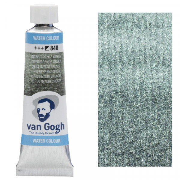 Краска акварельная Van Gogh, туба 10 мл, №848 Interference Green, RoyalTalens