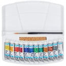 Набор акварельных красок Van Gogh, 12 цветов, тубы по 10 мл, пластиковый пенал, кисть, RoyalTalens