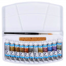 Набор акварельных красок Van Gogh, Specialty, тубы 12 цв. 10мл, в пластиковом пенале + кисточка, RoyalTalens