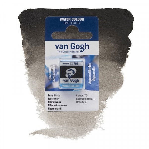Акварельна фарба №701 Чорна слонова кістка кювета, Van Gogh RoyalTalens