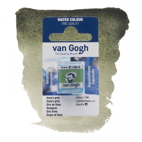 Акварельна фарба №748 Сірий Деві кювета, Van Gogh RoyalTalens