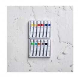 Набір акварельних фарб 12x10 мл, картон. уп. Lefranc Studio Watercolour Set, 301448  Набір акварельних фарб 12x10 мл, картон. уп. Lefranc Studio Watercolour Set, 301448