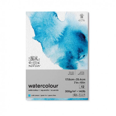 Альбом акварельного паперу 18*25 см, 300 г/м2, 12 арк. 25% cotton Watercolour, cold press, W&N, 6667001