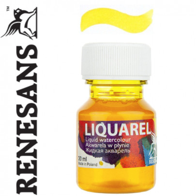 Renesans  рідка акварель LIQUAREL,30 МЛ, №105 ЛИМОННИЙ ЖОВТИЙ