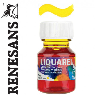 Renesans  рідка акварель LIQUAREL,30 МЛ, №110 СВІТЛИЙ ЖОВТИЙ