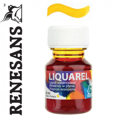 Renesans  рідка акварель LIQUAREL,30 МЛ, №111 ТЕМНИЙ ЖОВТИЙ