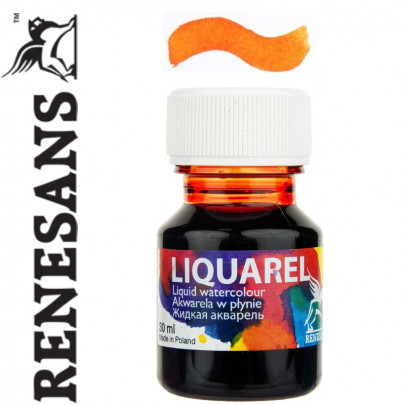 Renesans  рідка акварель LIQUAREL,30 МЛ, №113 ПОМАРАНЧЕВИЙ