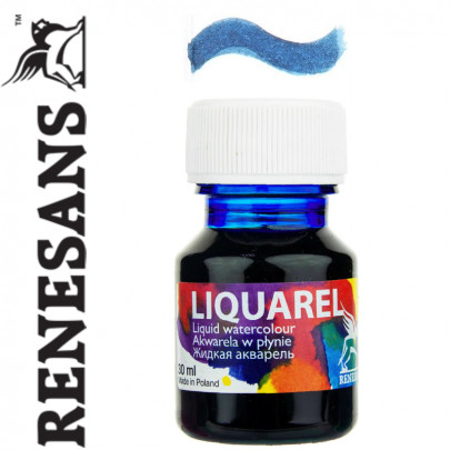 Renesans  рідка акварель LIQUAREL,30 МЛ, №121 СИНІЙ