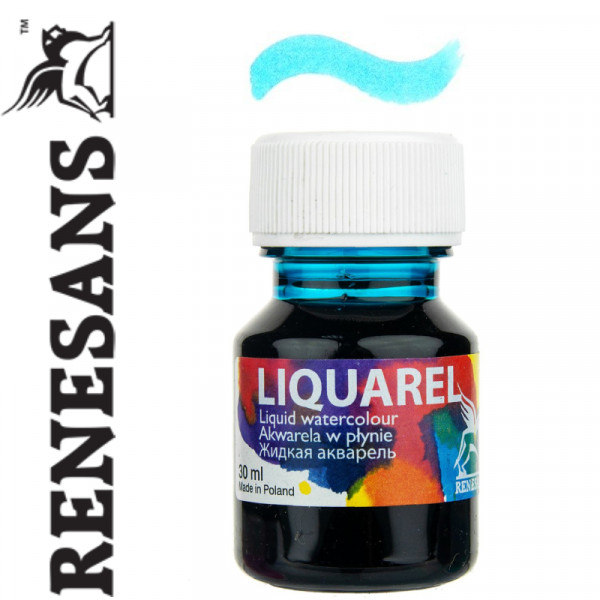 Рідка акварель  №122 БІРЮЗОВИЙ 30 мл, Renesans LIQUAREL