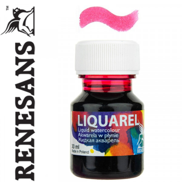 Рідка акварель  №130 МАДЖЕНТА 30 мл, Renesans LIQUAREL