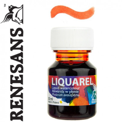 Renesans  рідка акварель LIQUAREL,30 МЛ, №131 ЦИНОБЕР
