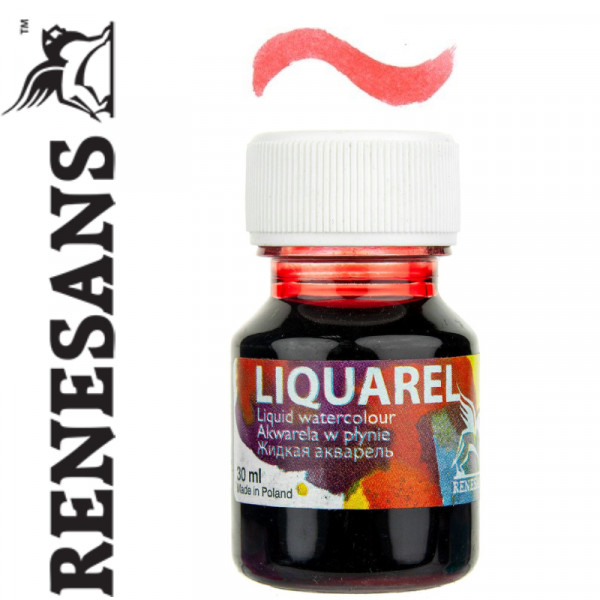Renesans жидкая акварель LIQUAREL,30 МЛ, №134 КРАСНЫЙ