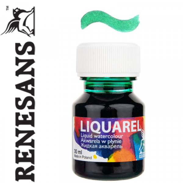 Renesans жидкая акварель LIQUAREL,30 МЛ, №151 НАСТОЯЩИЙ ЗЕЛЕНЫЙ